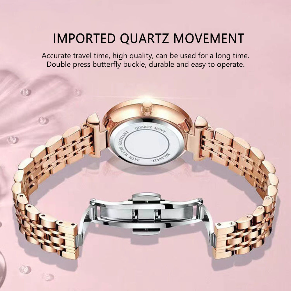 Casual Fashion Waterproof Quartz Watch Ladies, Gift For Mom