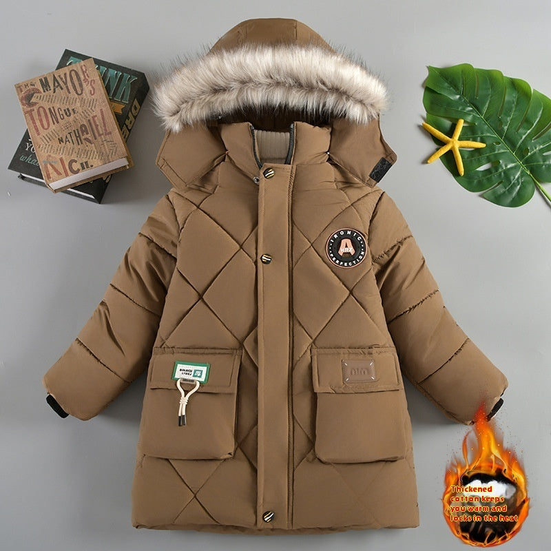 Boys' Winter Wear Thick Coat, Cotton-padded Jacket