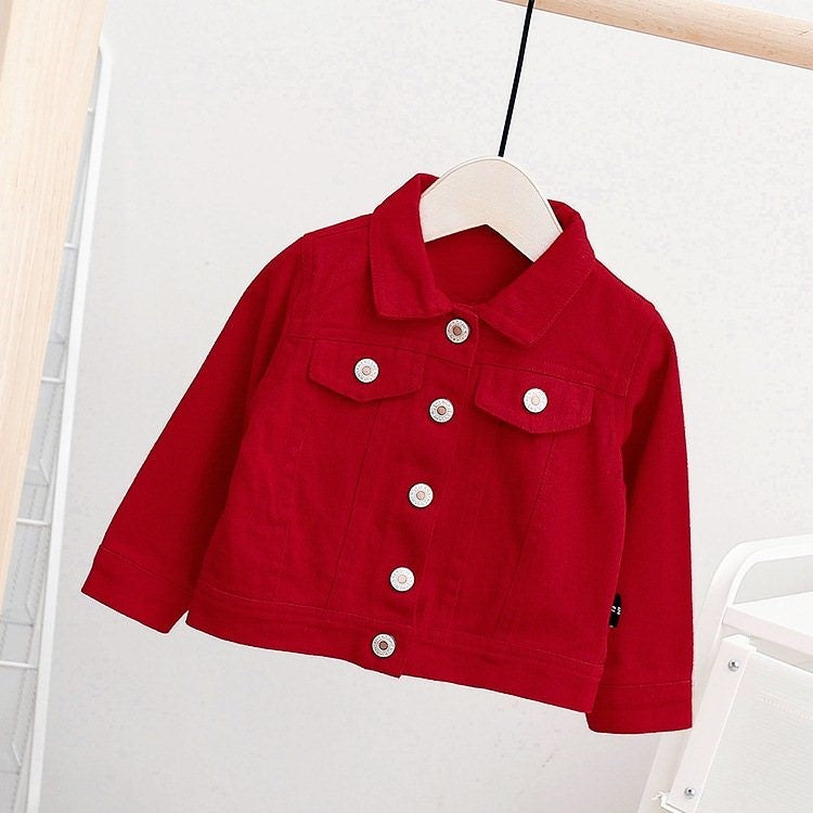 Baby Children's Wear Girl Autumn Wear Denim Jacket