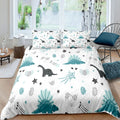 Boys' Cartoon Dinosaur Bedding Queen 3pc Set