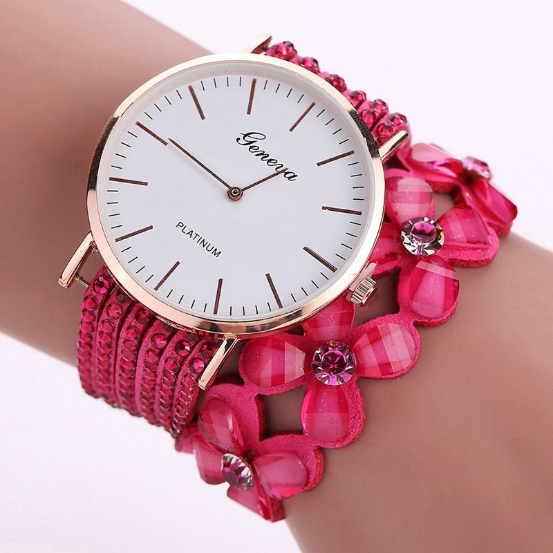 Women's Dress Elegant Quartz Bracelet Ladies Watch Crystal Diamond Wrist Watch, Gift For Mon