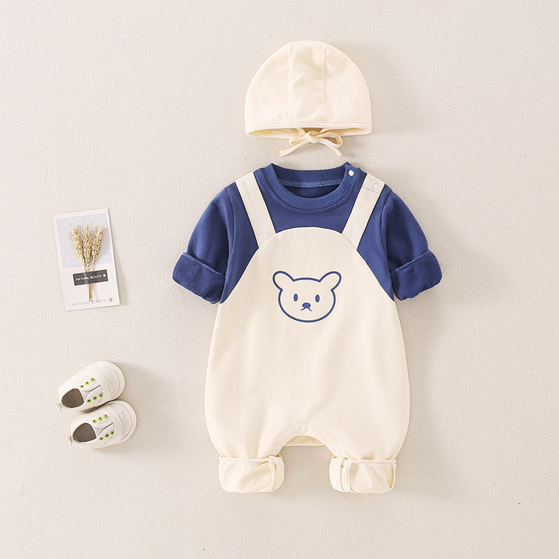 Super Cute Baby One-piece Romper & Cap