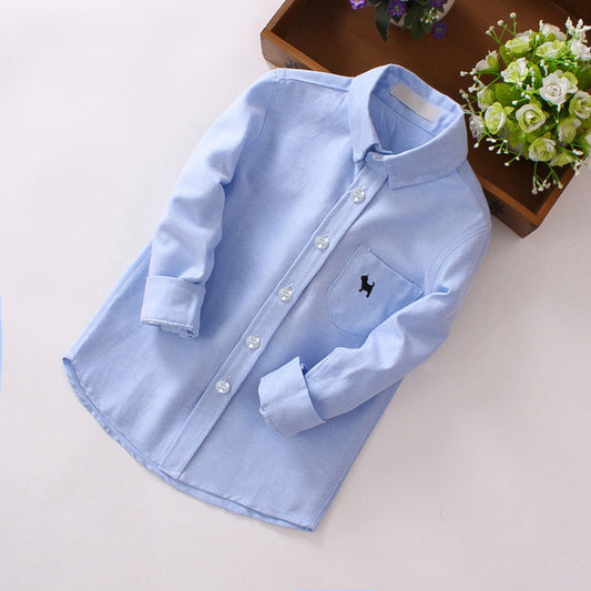 Children's Shirts Boys' Long-sleeved Dress Shirts