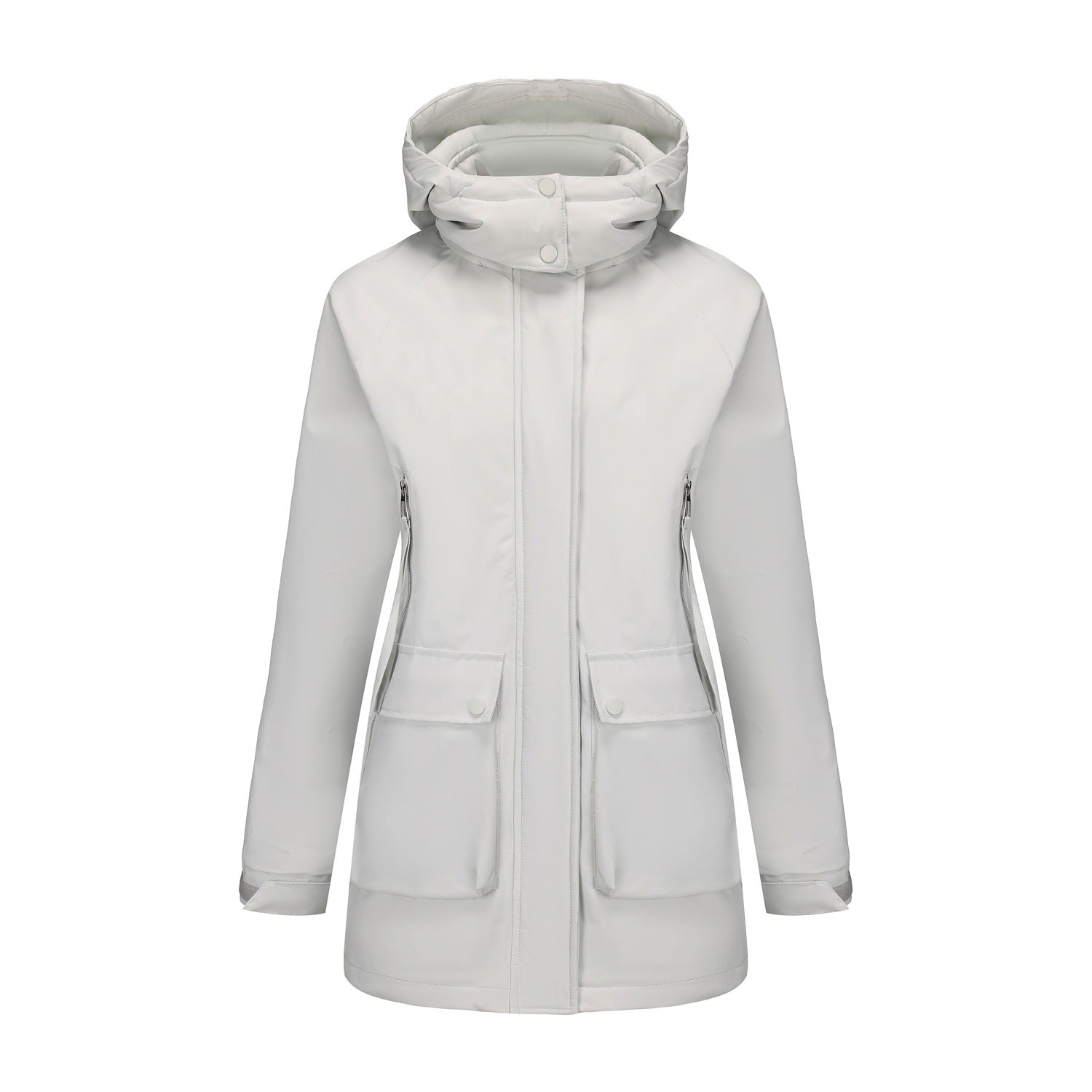 Parka Fleece Padded Coat, Waterproof Women's Fall Winter Coat