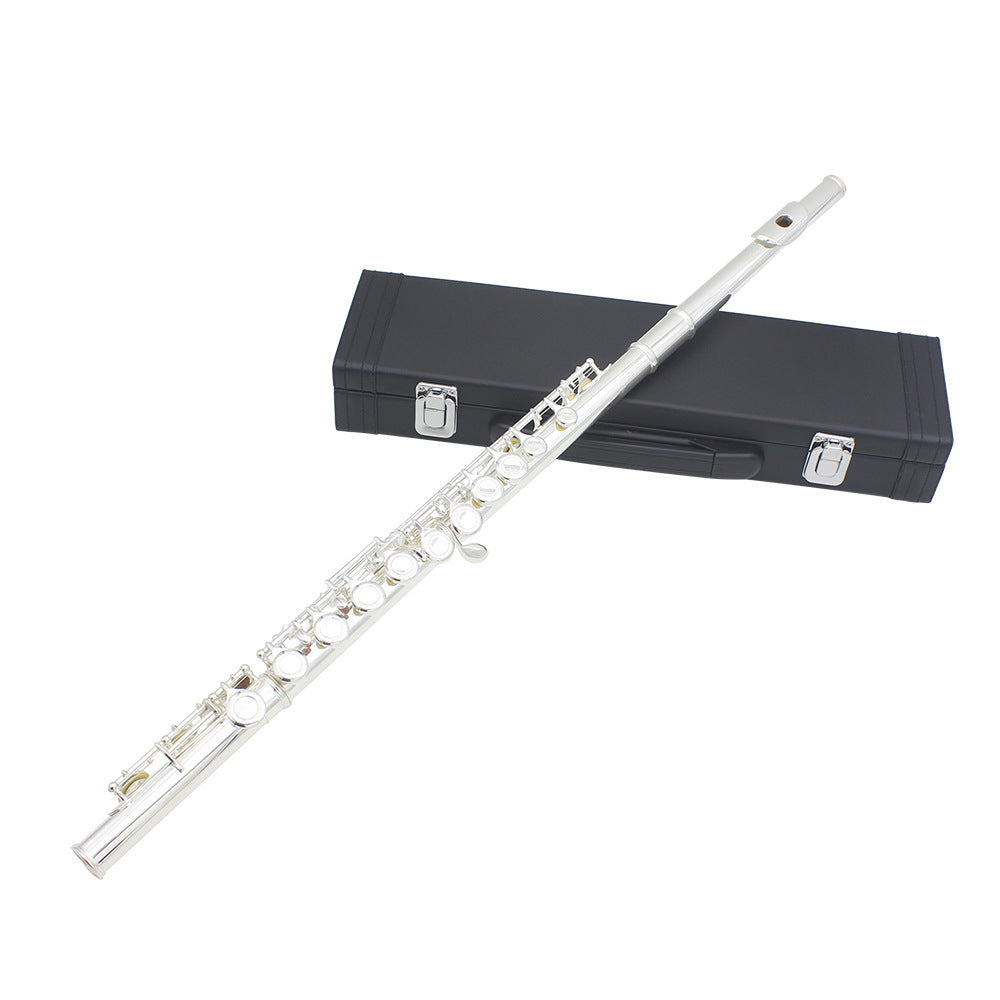 Flute 16 Holes Flute C Key White Copper Tube Body Leather Box Suitable For Beginners