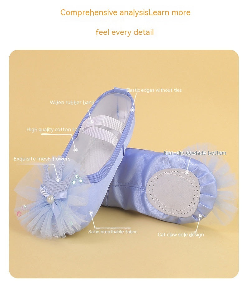 Girls' Dance Shoes Soft Bottom Training Shoes Girl Ballet Shoes