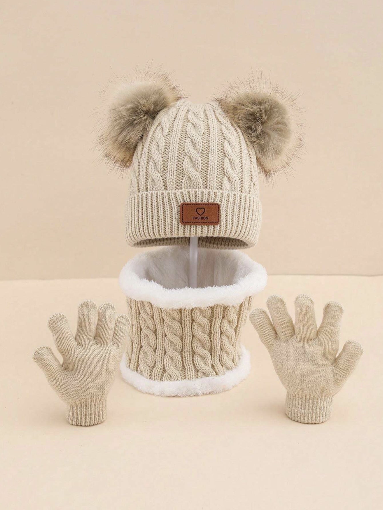 Children's Hat, Scarf & Gloves - 3PC Set