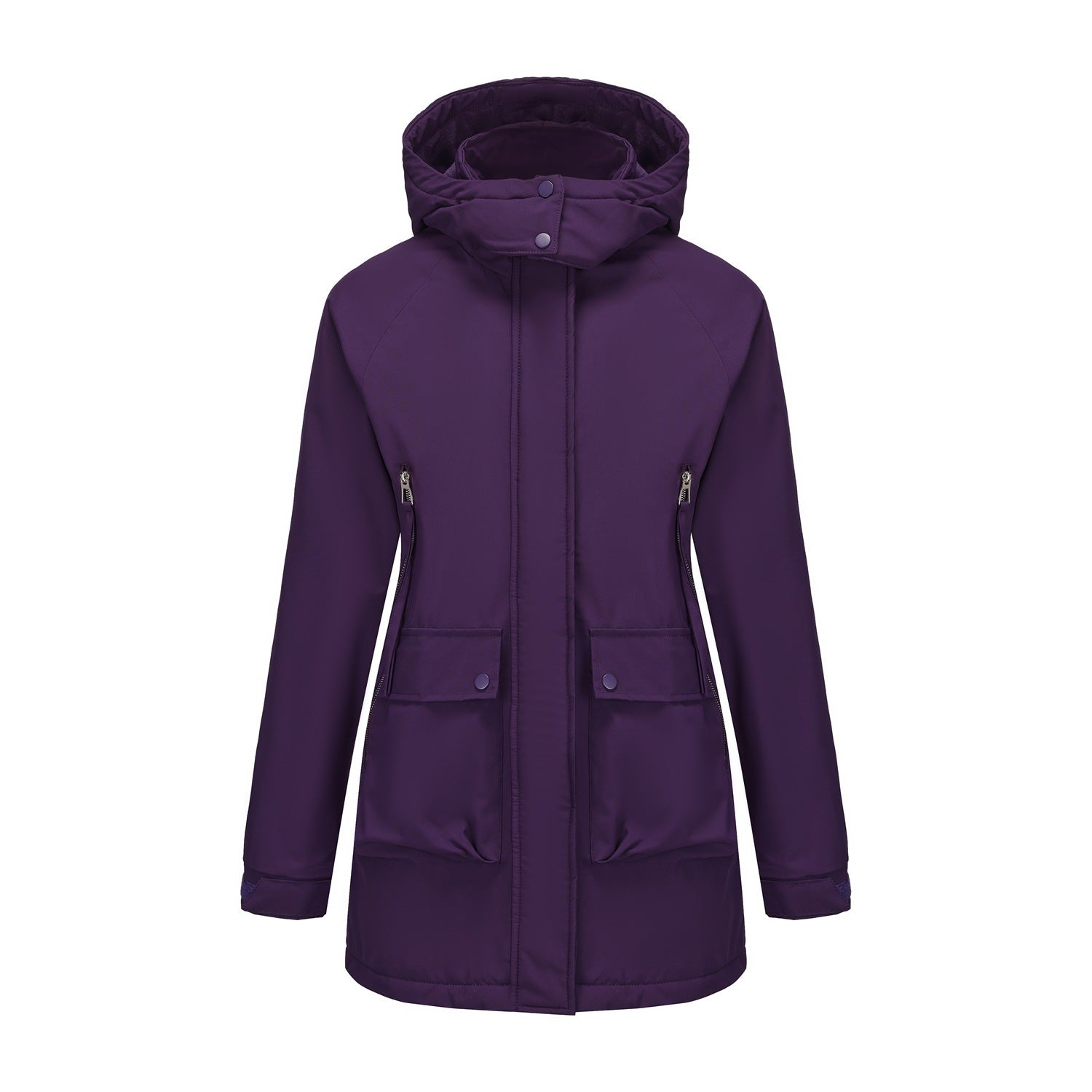 Parka Fleece Padded Coat, Waterproof Women's Fall Winter Coat