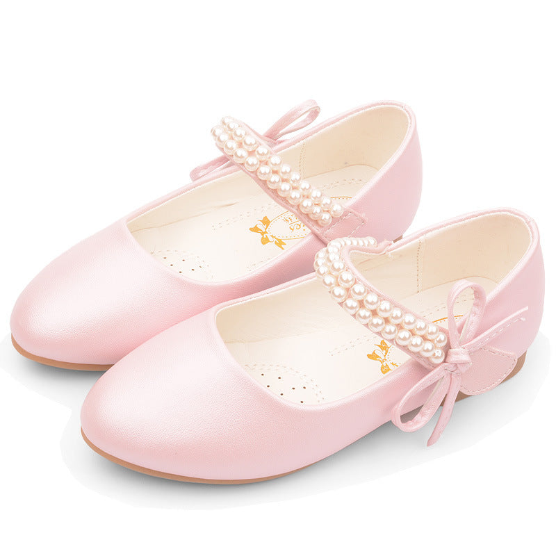 Girls' Formal Flat Leather Shoes
