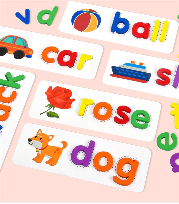 Early Education 26 English Letter Spelling Cards, Educational Toys