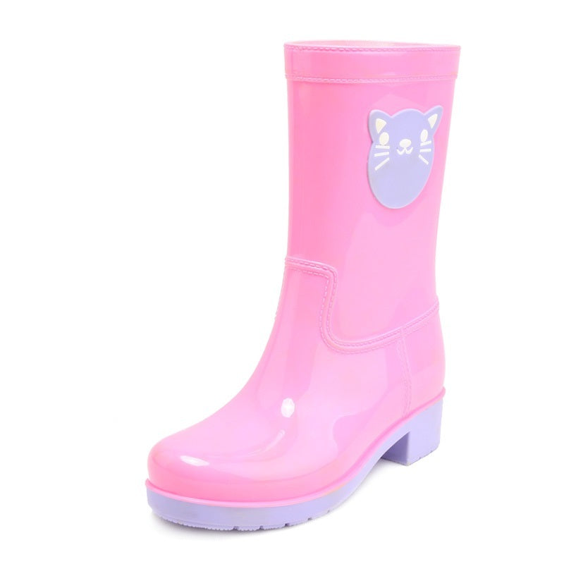 Big Girls' Rubber Rain Boots