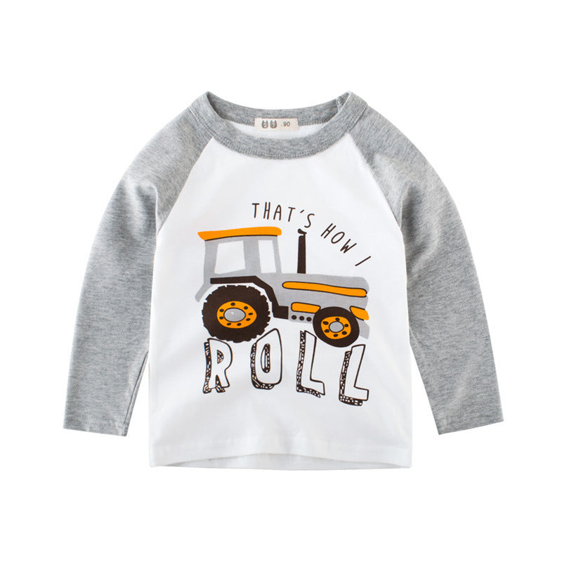 Boys' Long Sleeve Tractor T-shirt