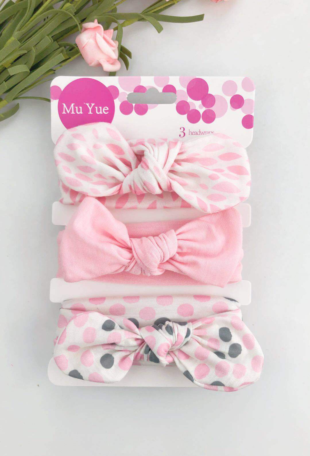 Children's Printed Headband 3pc Set