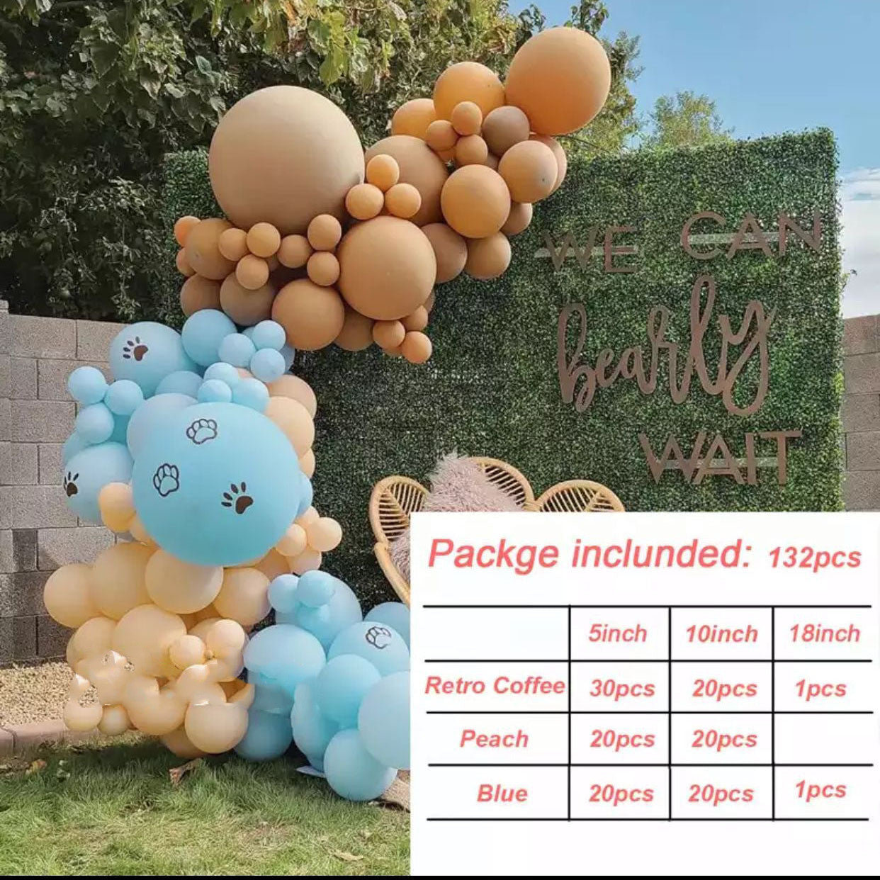 Retro Colored Irregular Balloon Arch Garland Kits, Multiple Kits Available