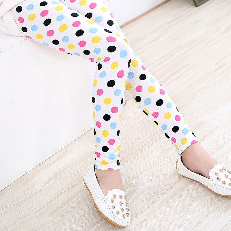 Spring Girls' Printed Leggings