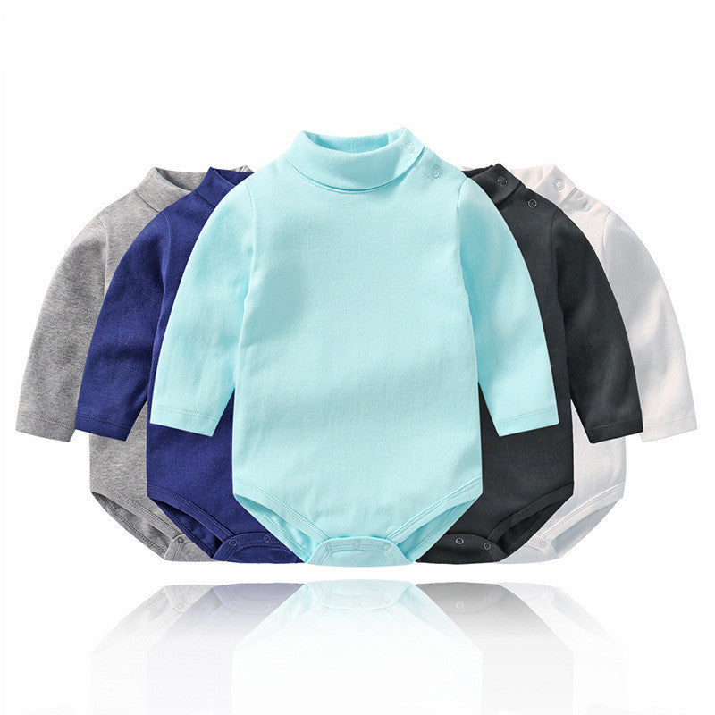 Baby Long Sleeve Onesie Solid Color Bodysuit