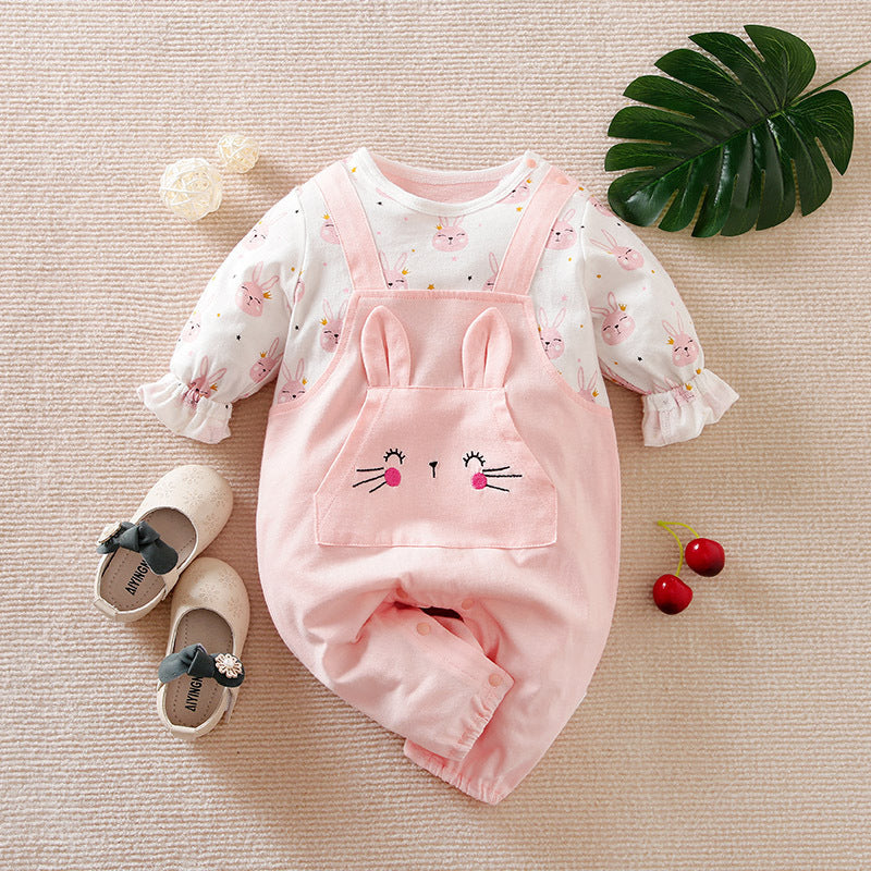 Baby Casual Jumpsuit Fake Two Pieces Jumpsuit