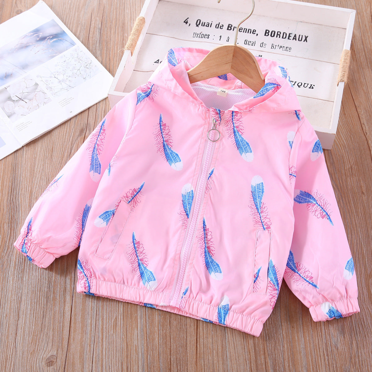 Girls' Printed Cartoon Spring Jacket