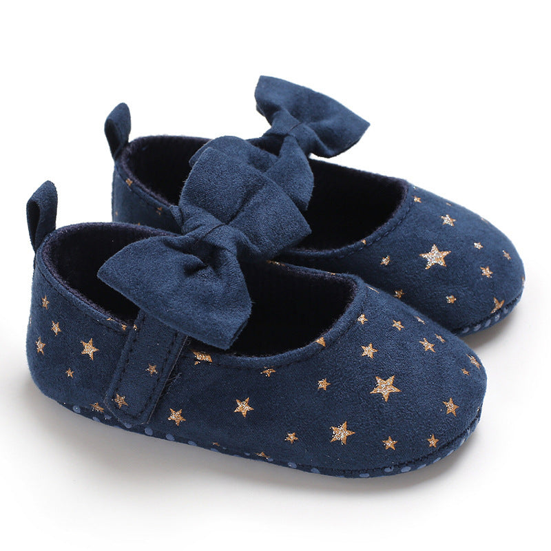 Toddler Female Shoes 0-1 yrs, Baby Princess Shoes Small Star Non-slip Shoes