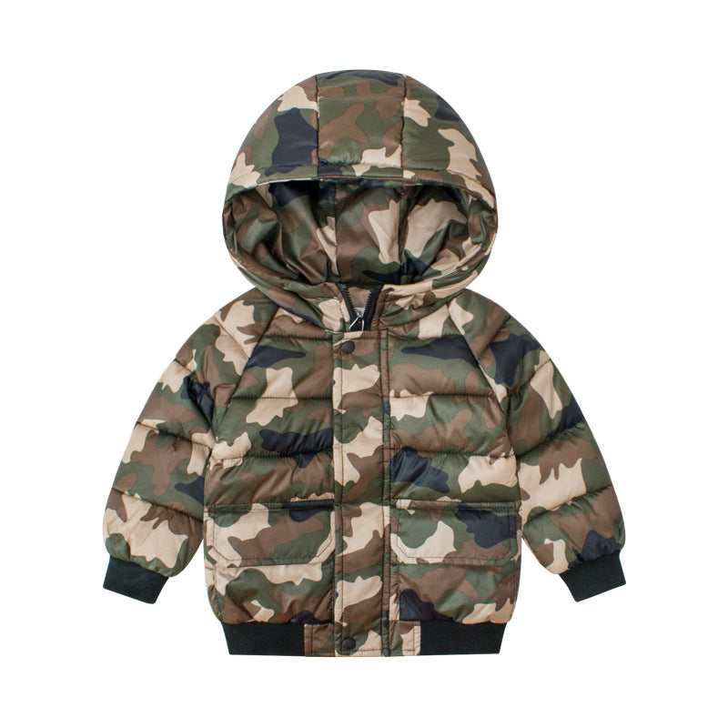 Boys' Camouflage Puffer Jacket