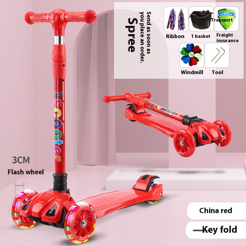 New Scooter With Flashing Wheels, 2-12 yrs