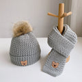 Children's Hat Scarf Suit Warm With Velvet