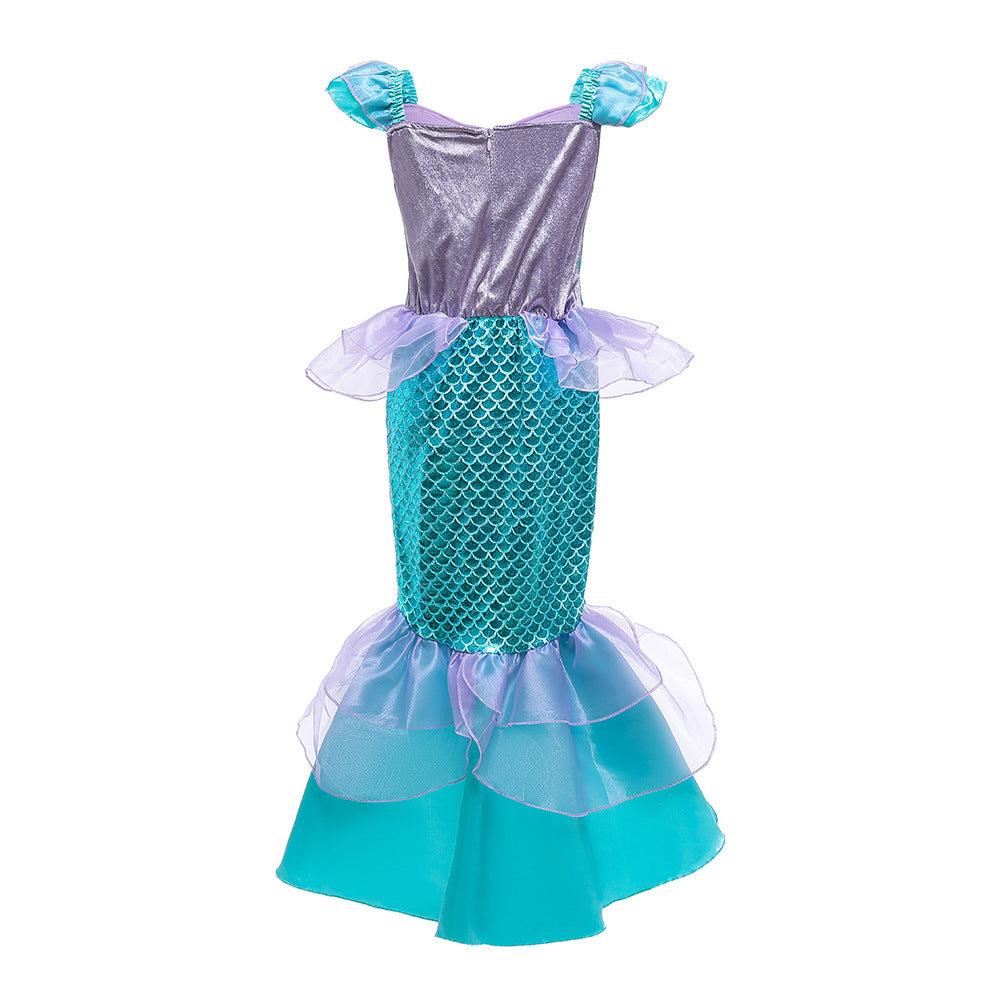 Girls' Cosplay Mermaid Dress, Birthday Party Theme Party Dress