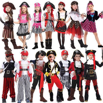 Halloween Children's Pirate Costumes, Theme Party Outfits