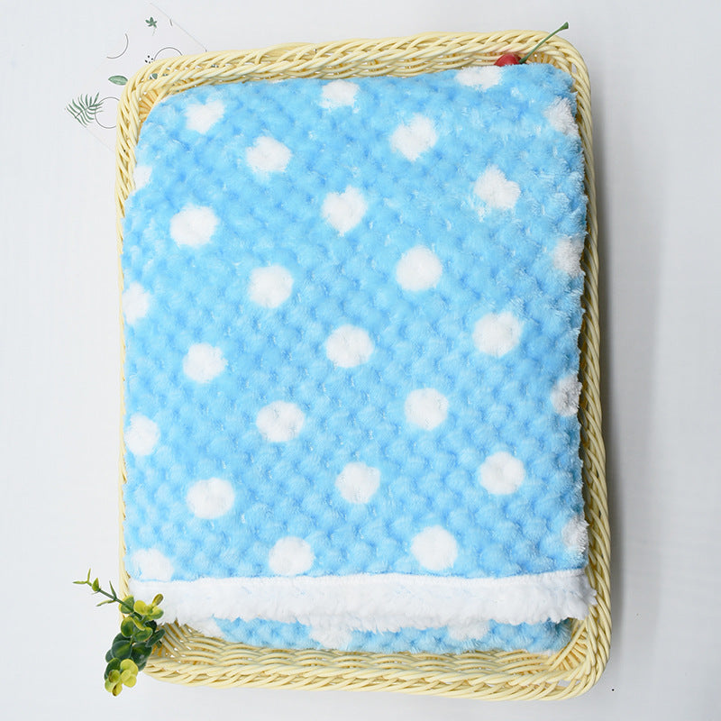 Autumn & Winter Double-layer Thickened Baby Lambswool Thermal Blanket