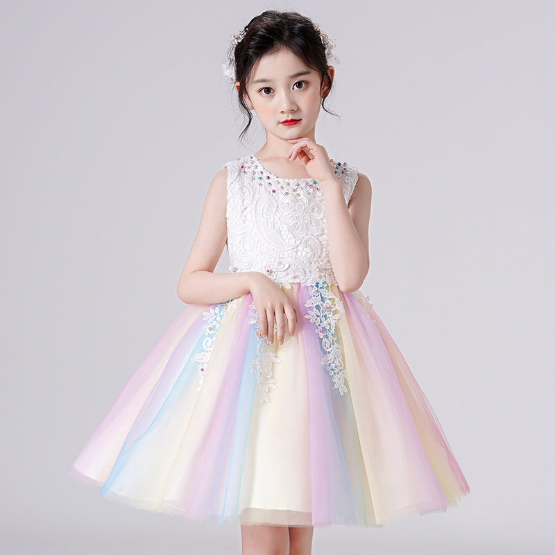 Girls' Formal Dress, Fashionable Party Princess Dress, Multiple Colors To Choose From