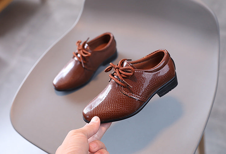 New British Style Lace-up Boys' Dress Shoes, Dance Shoes