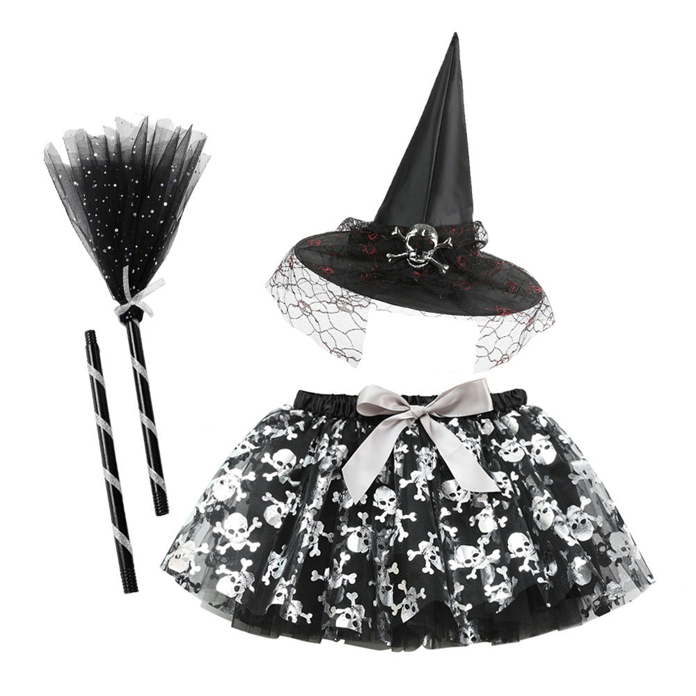 Printed Mesh Skirt & Accessories