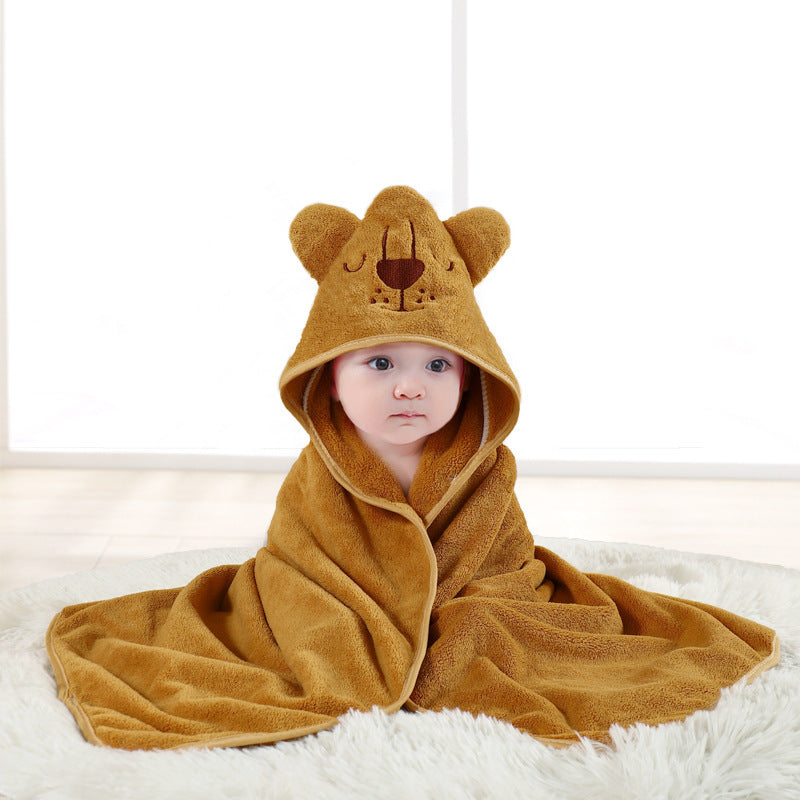 Baby Animal Swaddling Hooded Blanket