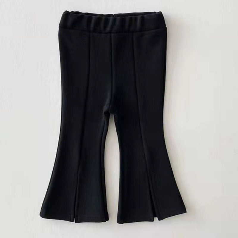 Infant Toddler Spring or Autumn Girls' Candy Colour Bell-bottom Pants