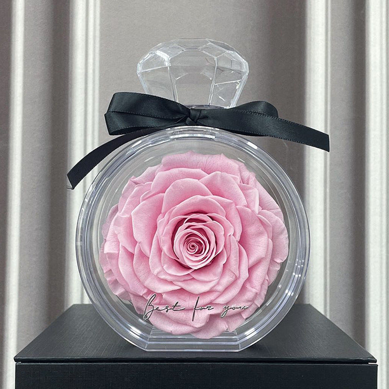Flower Ornament Transparent Cover Dried Rose Gift Box
