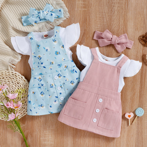 Baby/Toddler Girl 3pc Summer Outfits