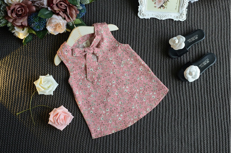 Girls/Toddlers Sleeveless Top With Shorts 2pc Set