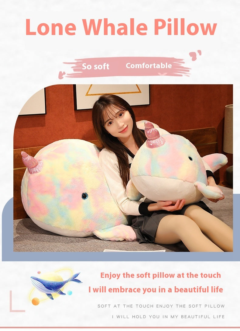 Ocean Whale Throw Pillow Plush Toy