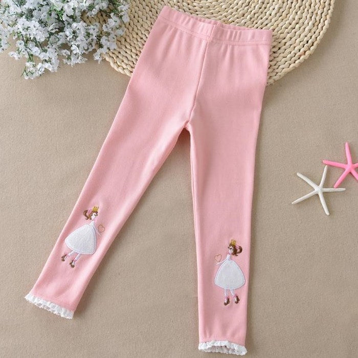 Girls' Princess Cotton Spring Leggings