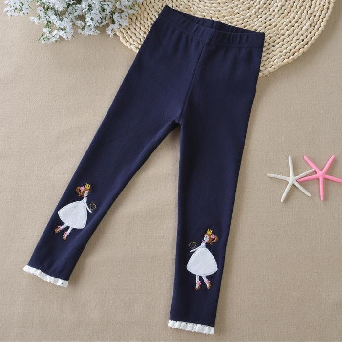 Girls' Princess Cotton Spring Leggings