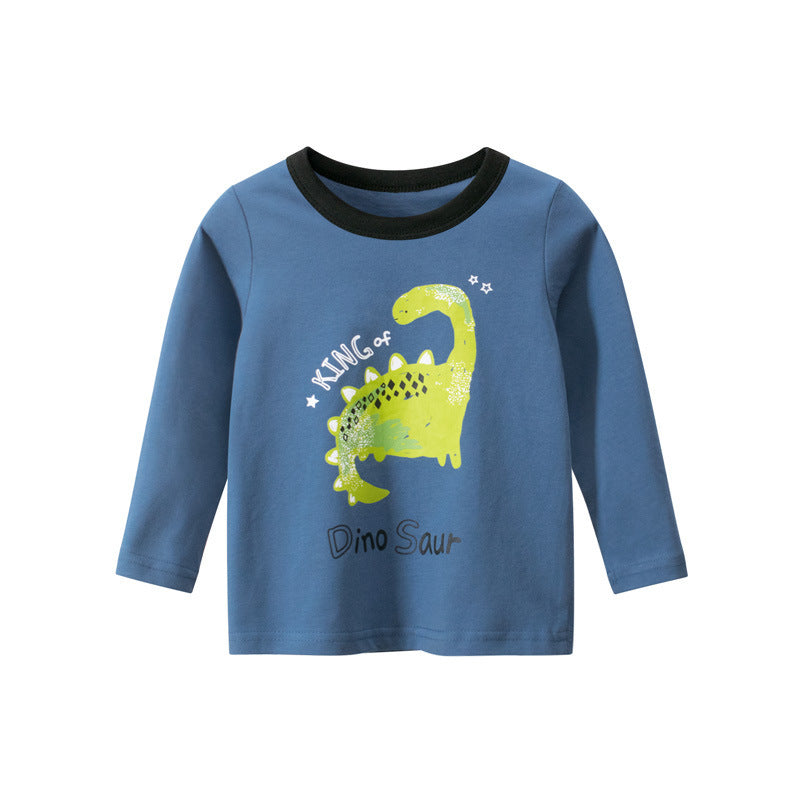 Boys Long Sleeve King Of Dinasour T-shirt