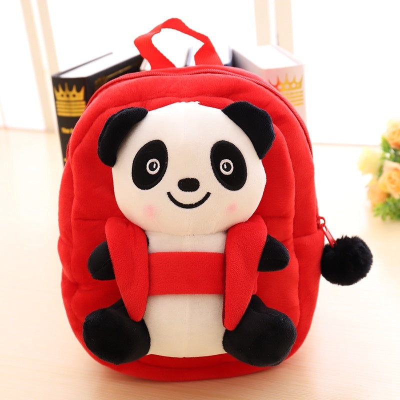 Cartoon Panda Plush Children's School Bag Girl Boy