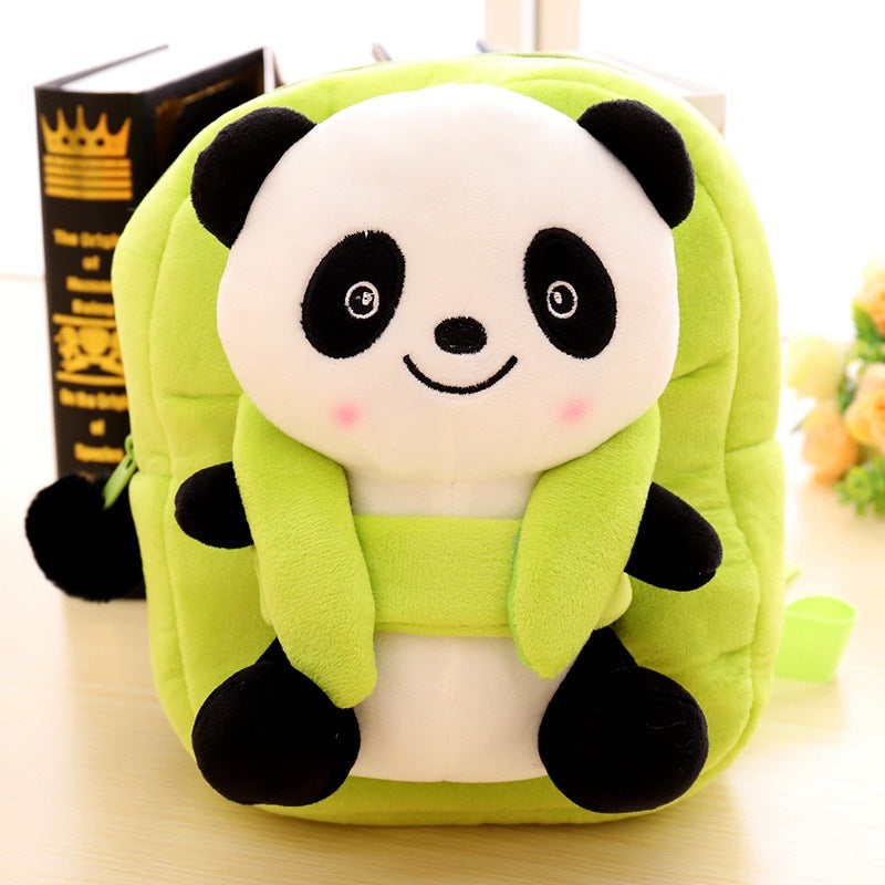 Cartoon Panda Plush Children's School Bag Girl Boy