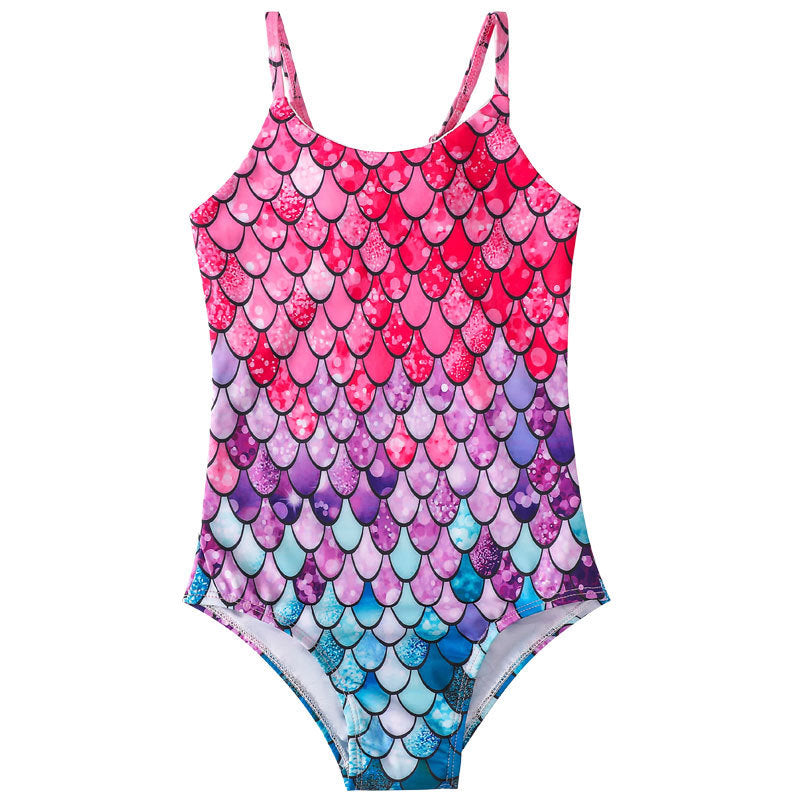 Girls' Mermaid 1pc Swimsuit, Multiple Designs To Choose From