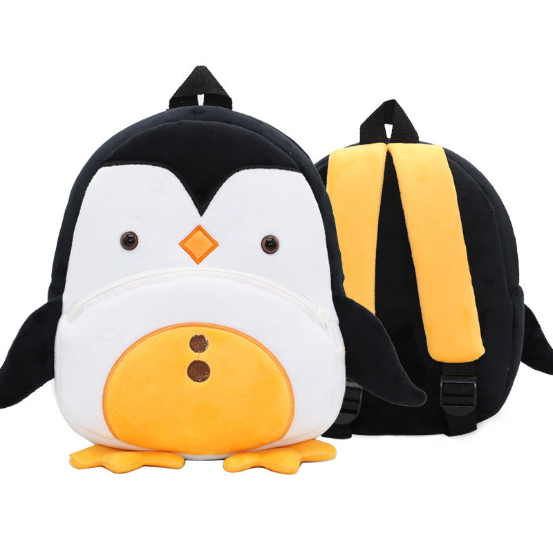 Plush Backpacks Kindergarten Cartoon School Bags Children Animal Toy Bag