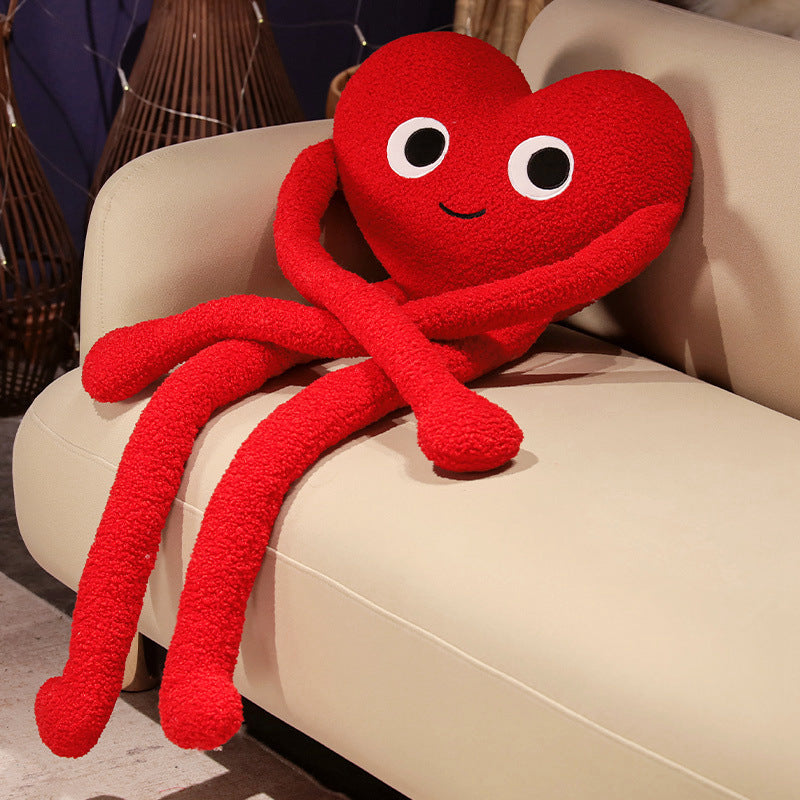 Children's Long Leg Love Throw Pillow, Valentine's Day Gift Idea