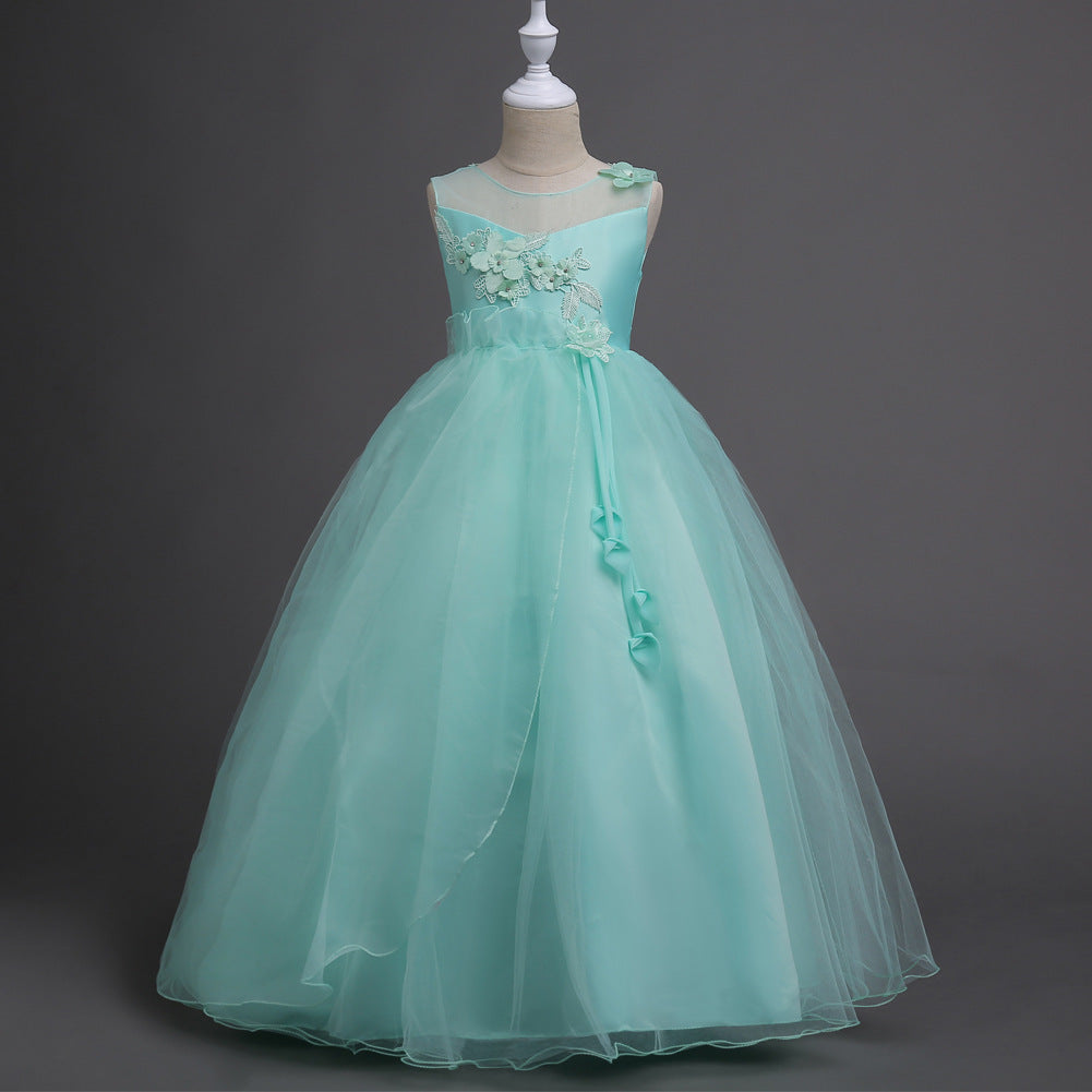 Children's Full Dress, Girls' Princess Dress, Formal Dress