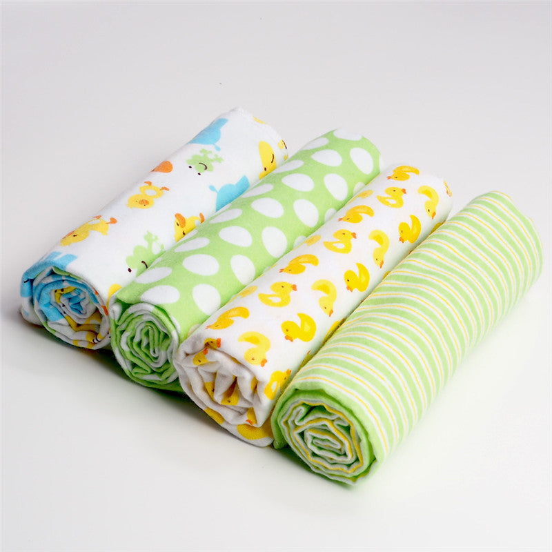 Baby Cotton Receiving Blankets 4 Pack