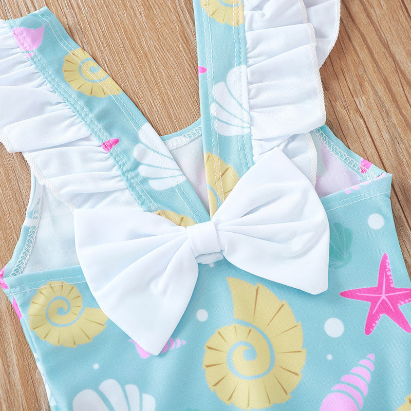Baby/Toddler Girls' Shell Print Swimsuit