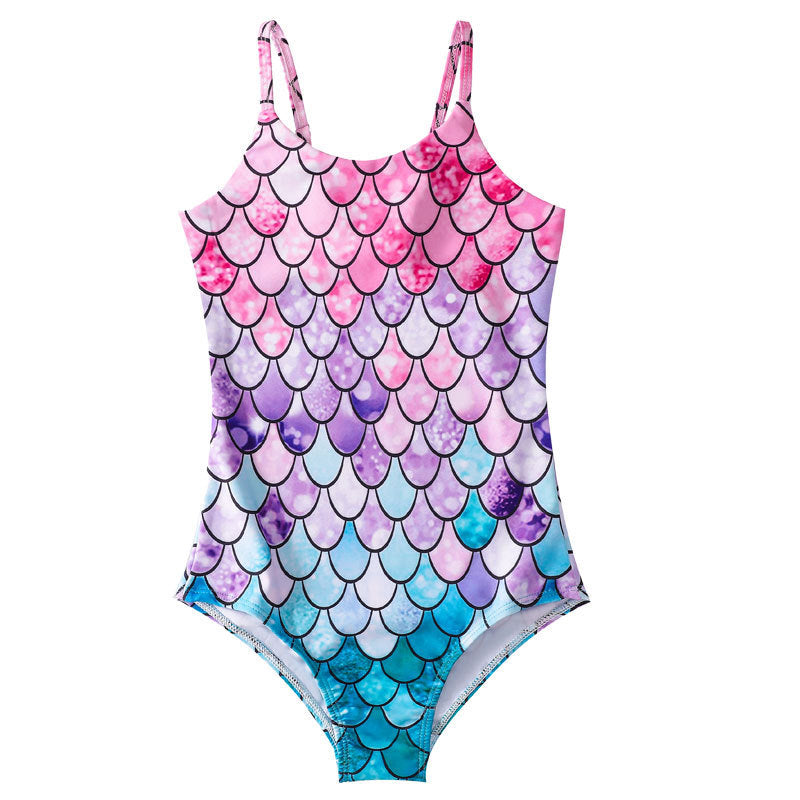 Girls' Mermaid 1pc Swimsuit, Multiple Designs To Choose From